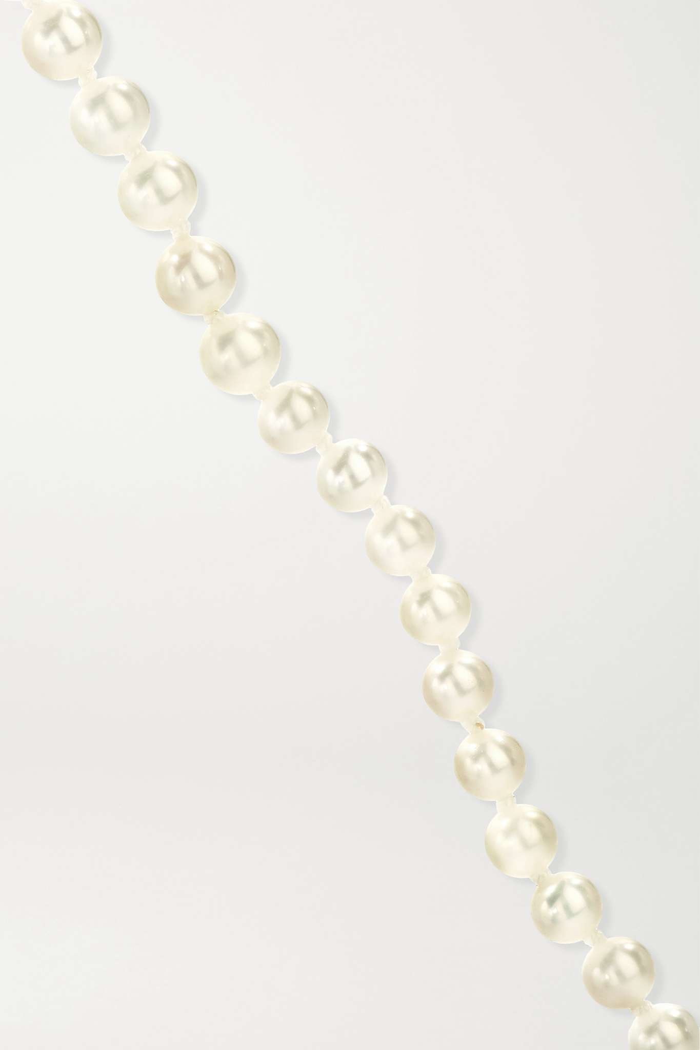 Petite Peggy 14-karat gold pearl necklace - 4