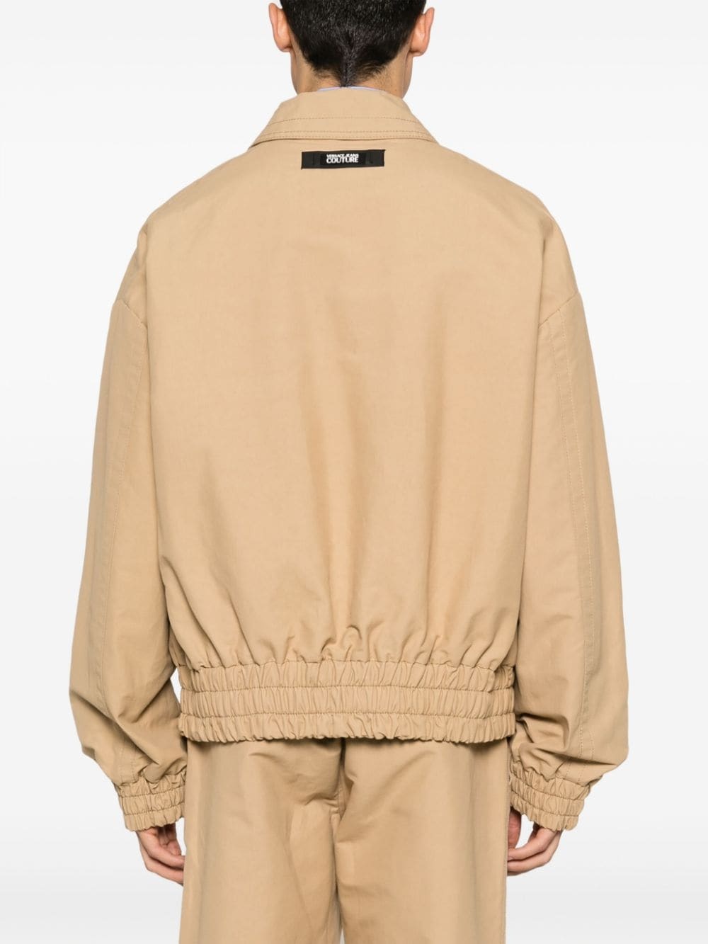 logo-patch bomber jacket - 4