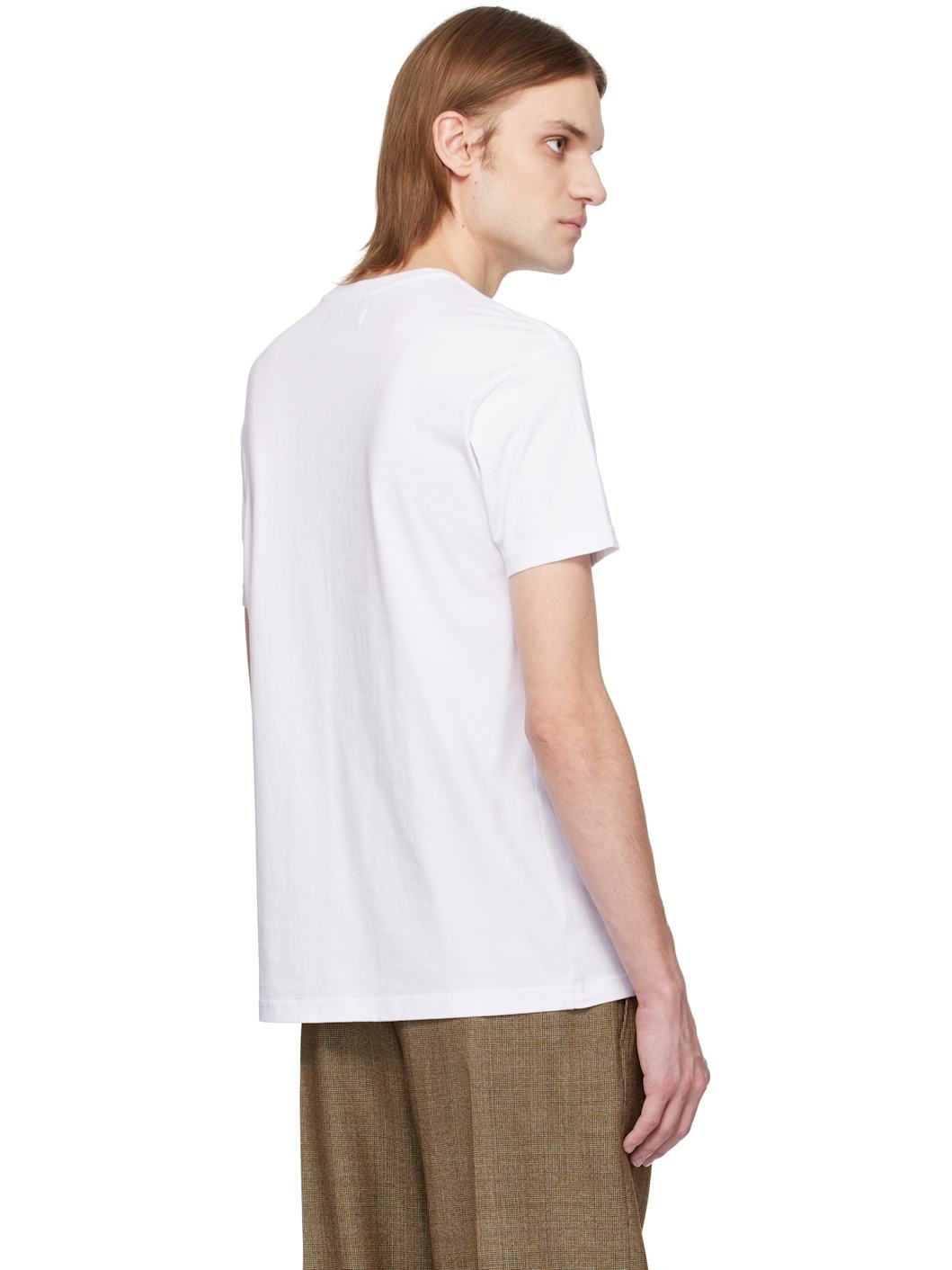 White Halftone Orb Classic T-shirt - 3