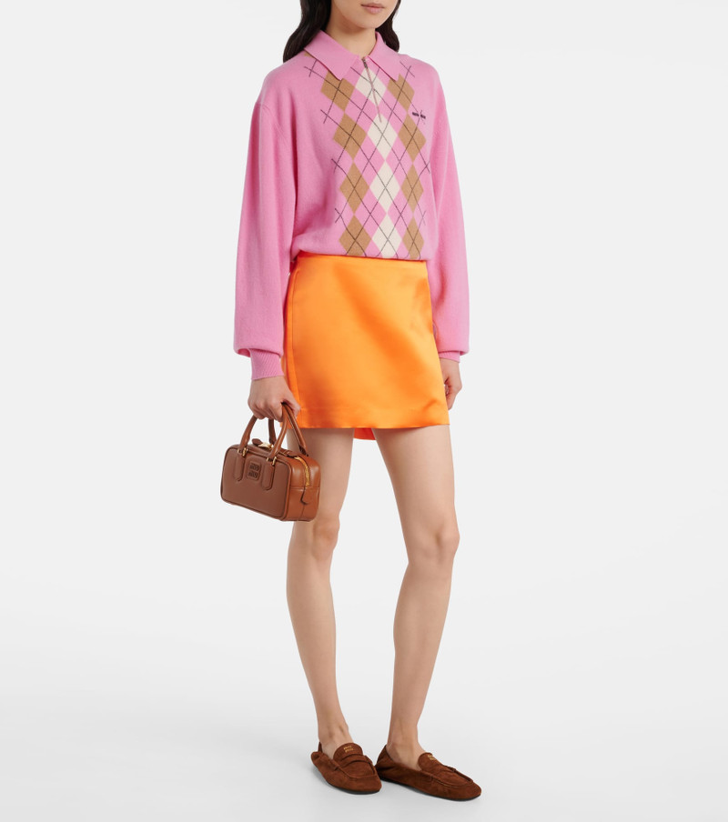 LISA YANG Silk satin miniskirt outlook