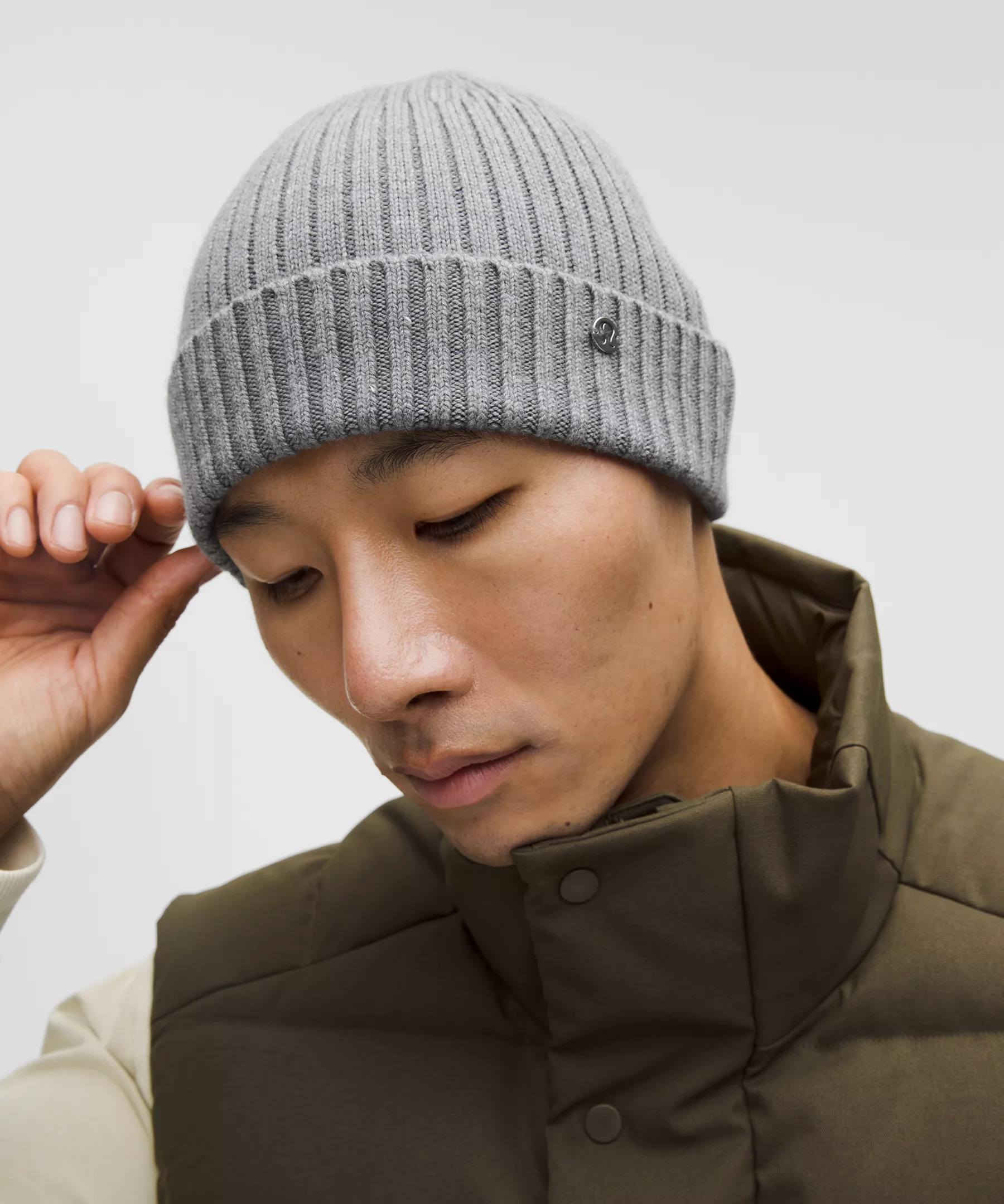 Ribbed Merino Wool Beanie - 2