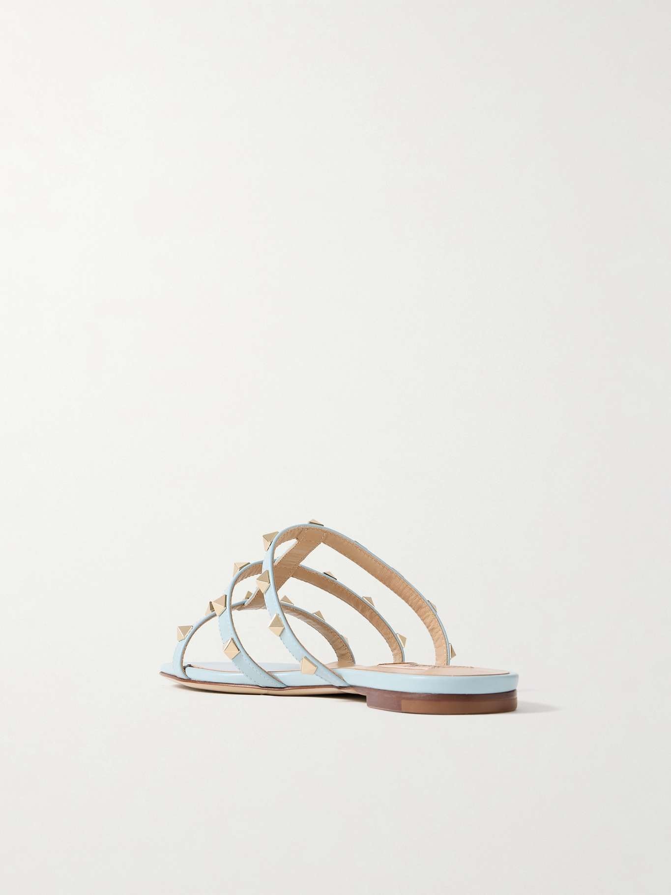 Rockstud leather sandals - 3