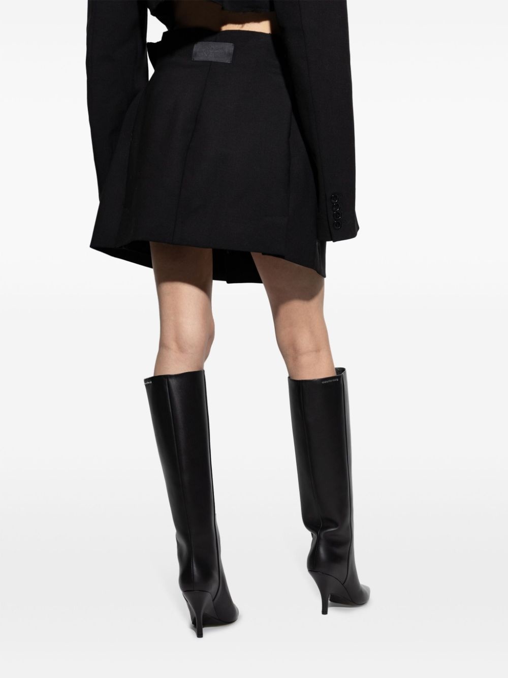raw-cut mini skirt - 3