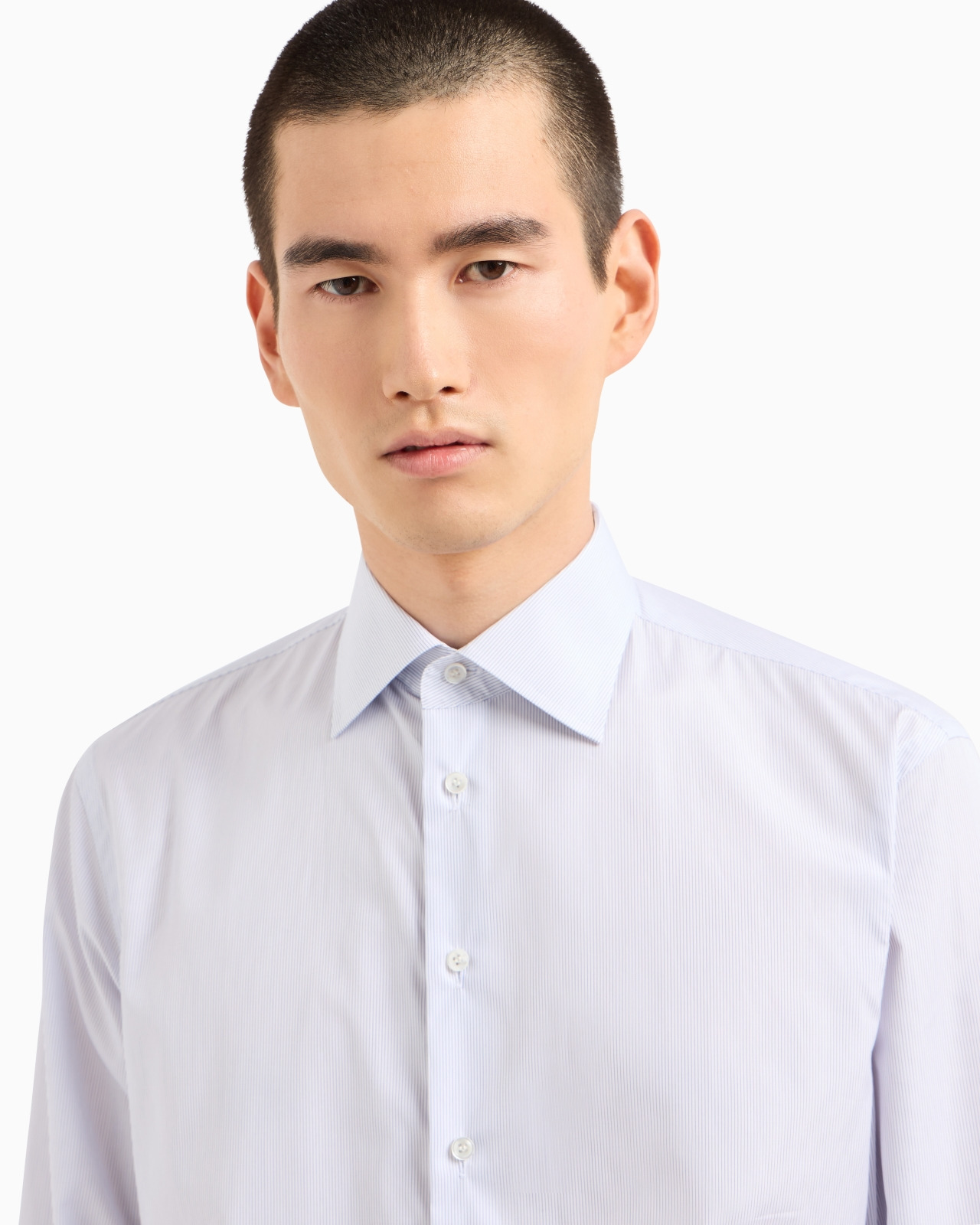Regular-fit shirt in luxury cotton with a micro-pattern - 5