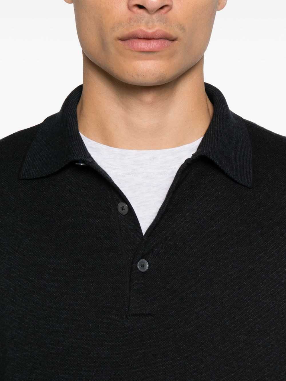 long-sleeve polo shirt - 4