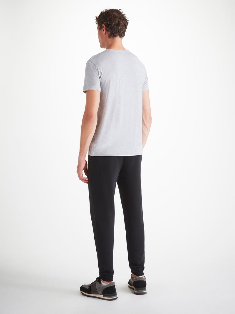 Men's T-Shirt Ethan Micro Modal Stretch Silver Marl - 4