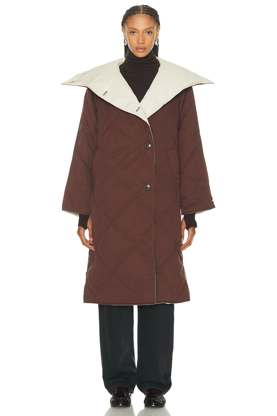 Annalise Reversible Wrap Coat - 3