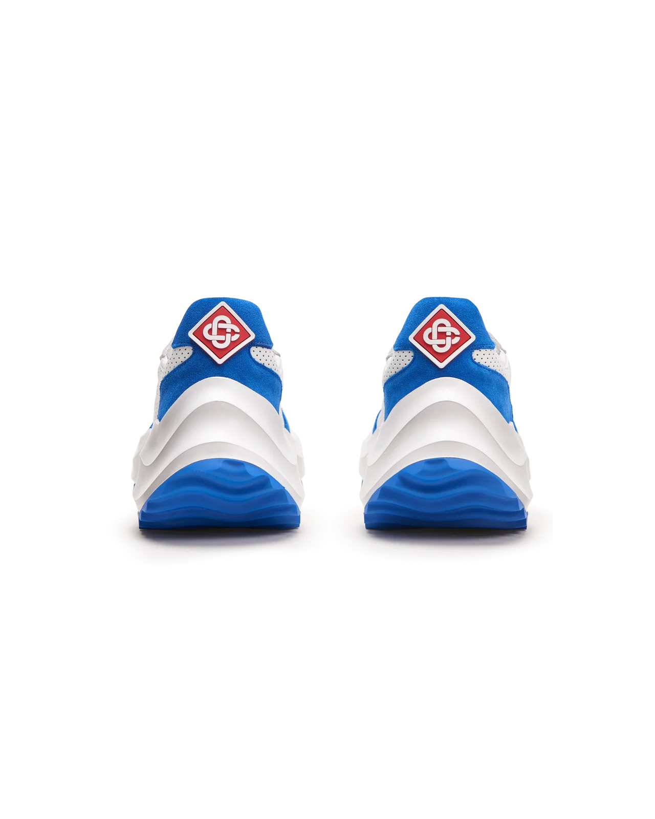Mens Atlantis White & Blue Sneaker - 8