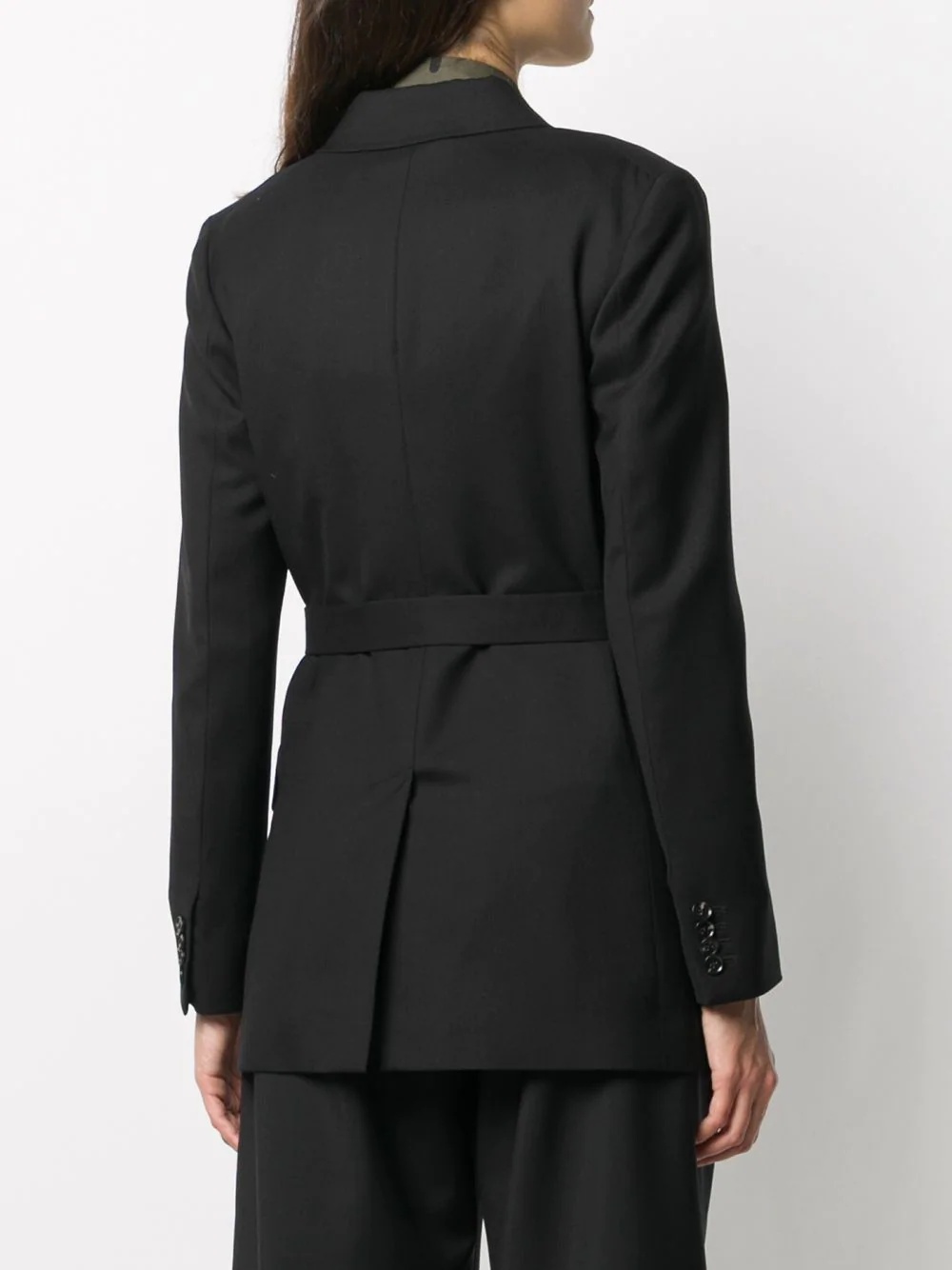 belted wool coat - 4