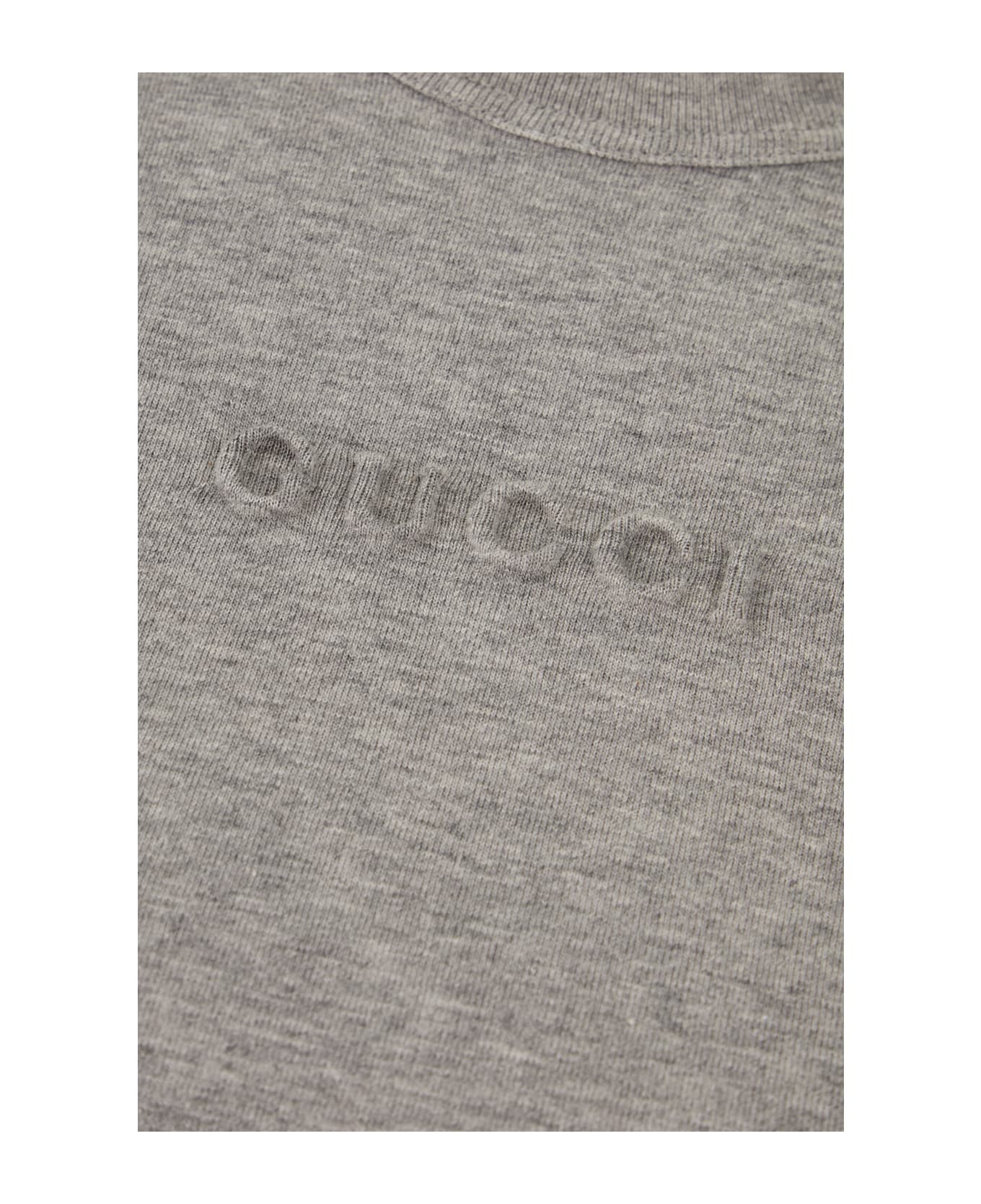 Grey Cotton T-shirt - 3