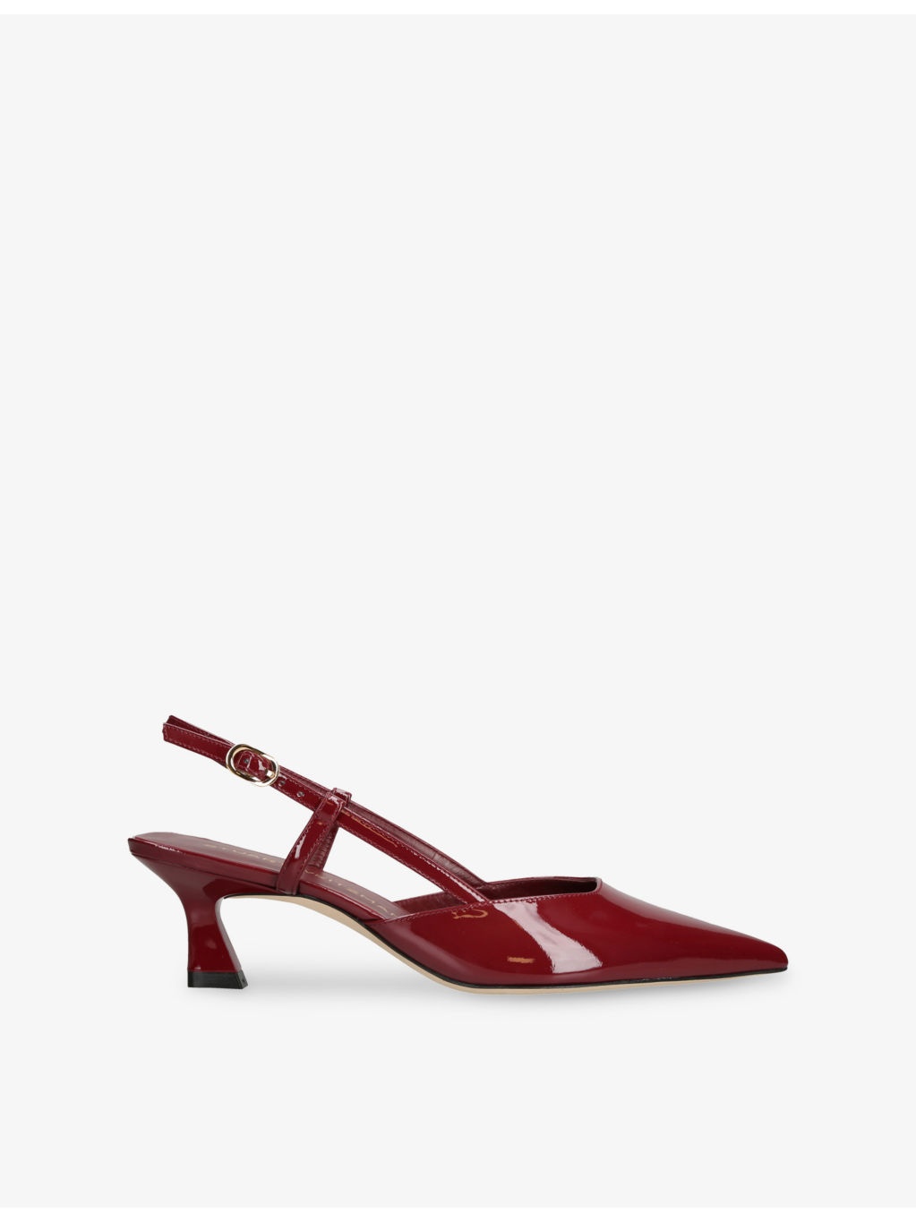 Vinnie 50 Patent-Leather Slingback Courts - 3