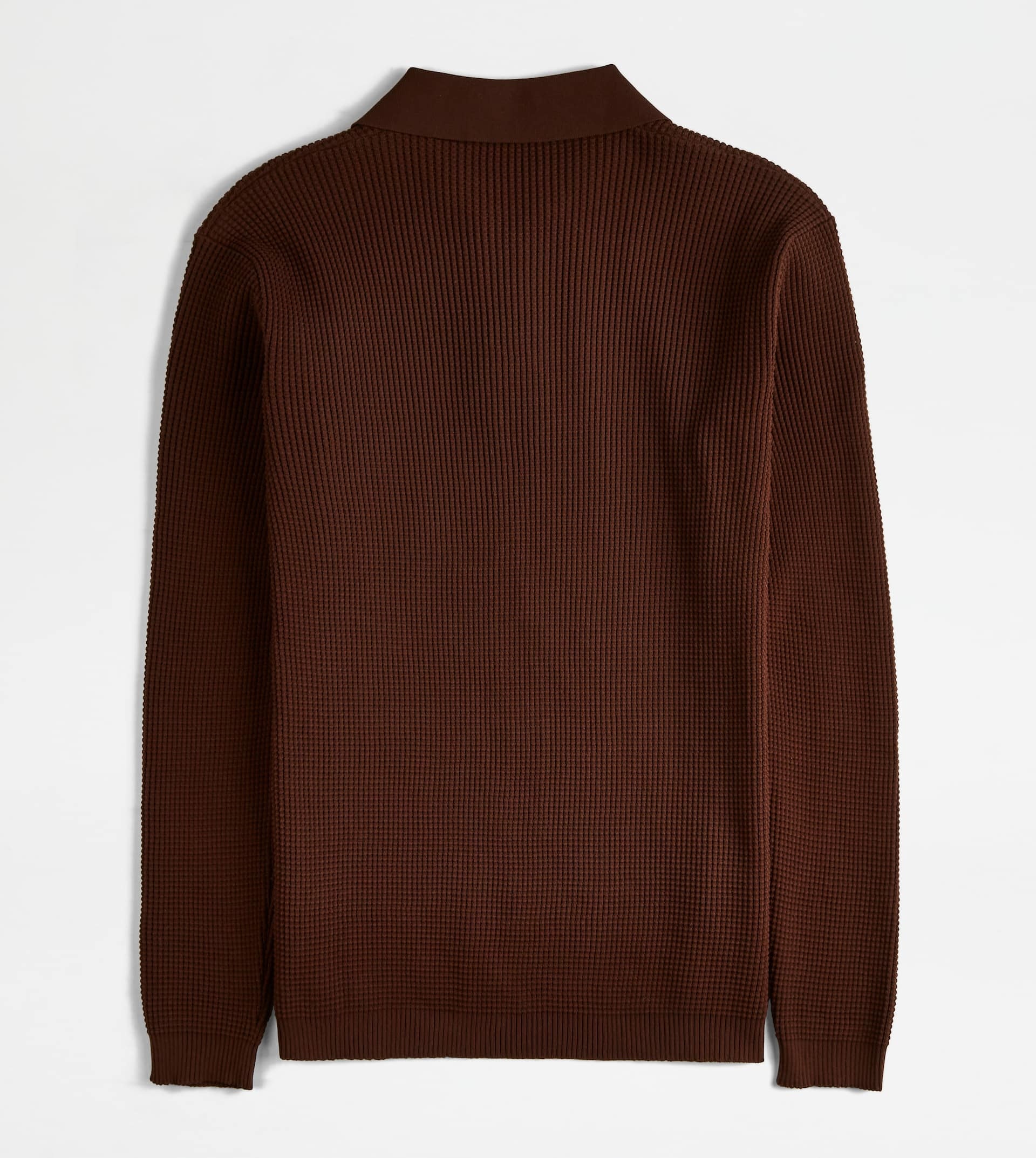 POLO SHIRT IN KNIT - BROWN - 7