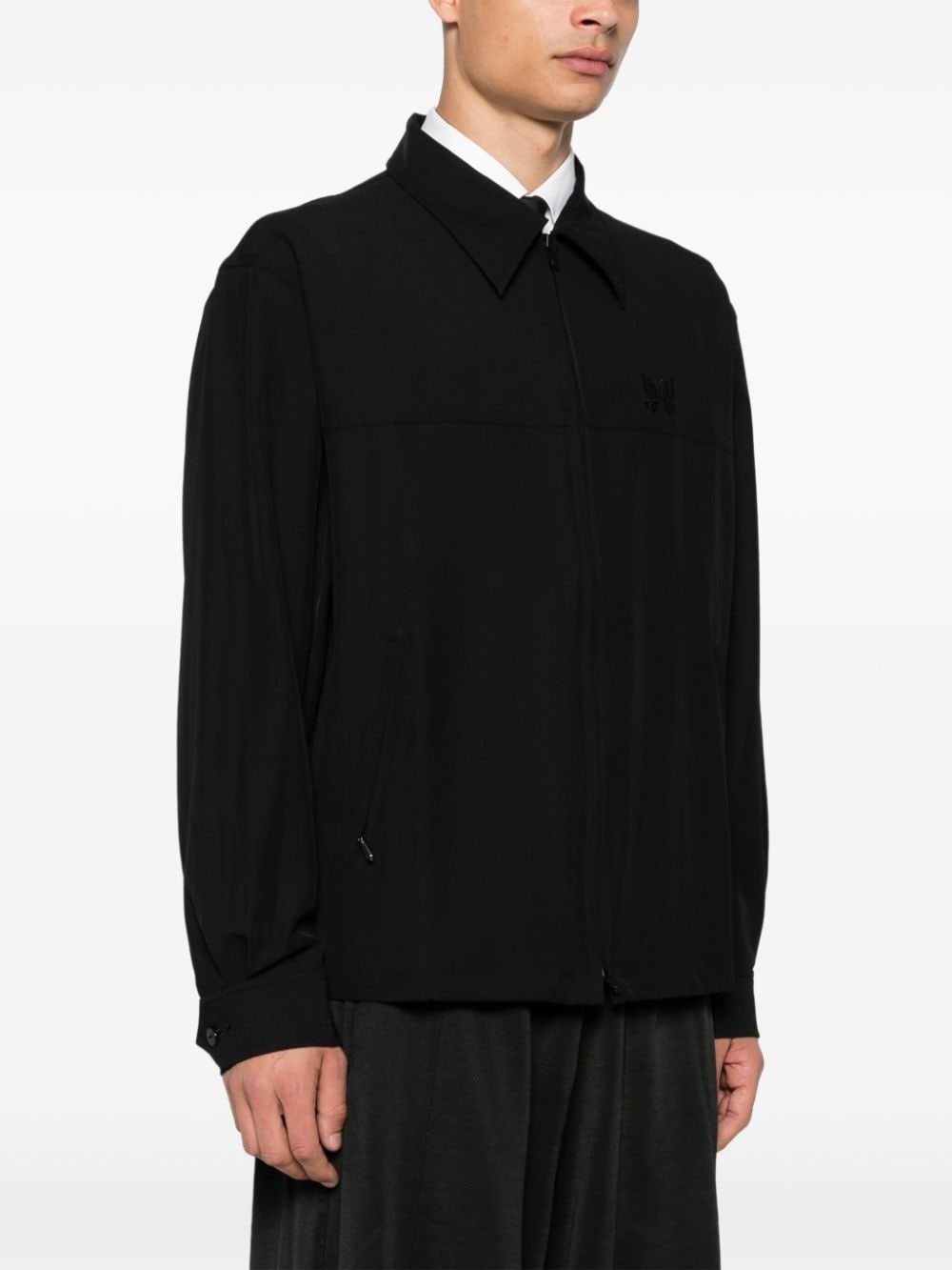logo-embroidered jacket - 3