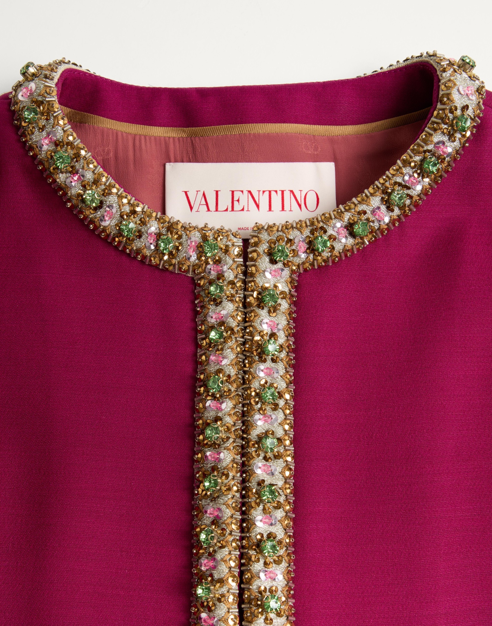 EMBROIDERED CREPE COUTURE JACKET - 3