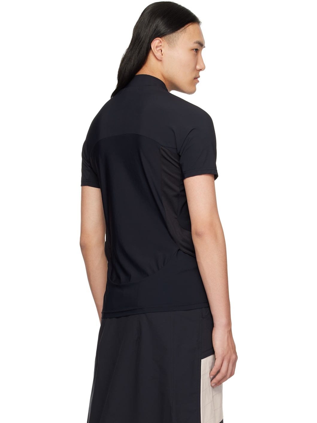 HYEIN SEO Black Pocket T-shirt | REVERSIBLE