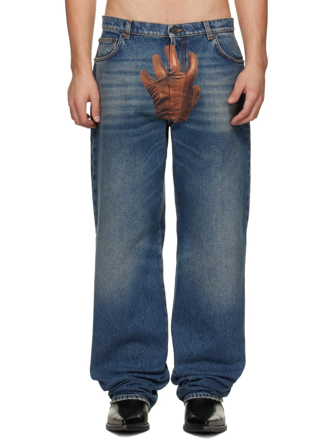 Blue 'The Glove' Denim Jeans - 1