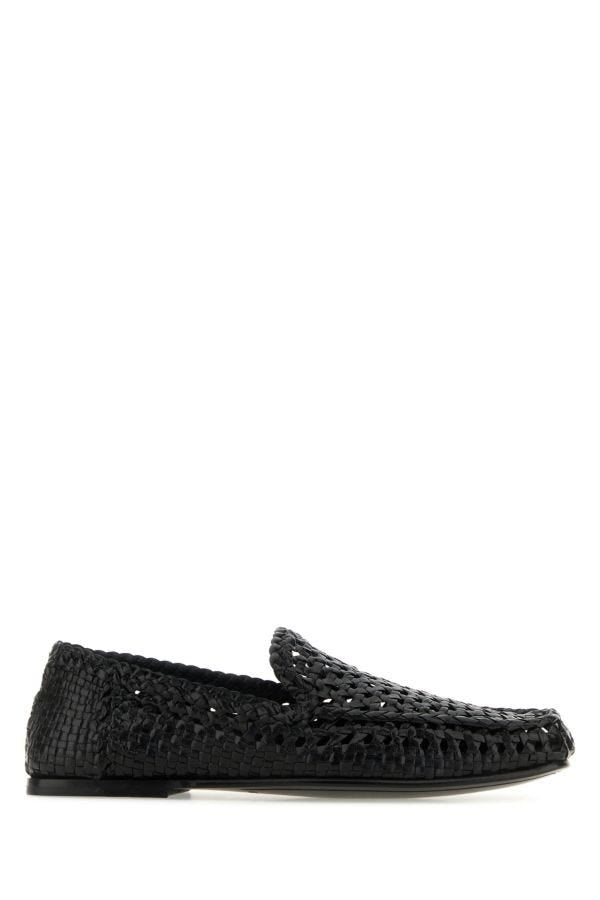 Dolce & Gabbana Man Black Leather Loafers - 1