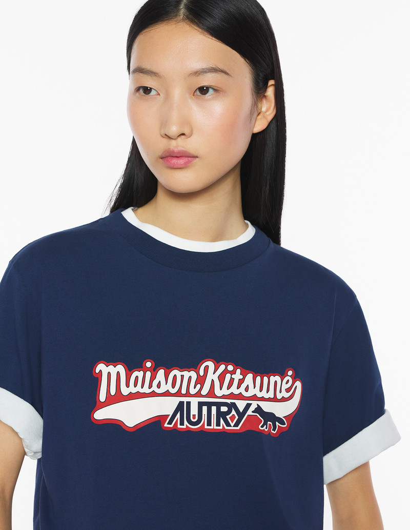 MAISON KITSUNE x AUTRY VARSITY TEE-SHIRT 7