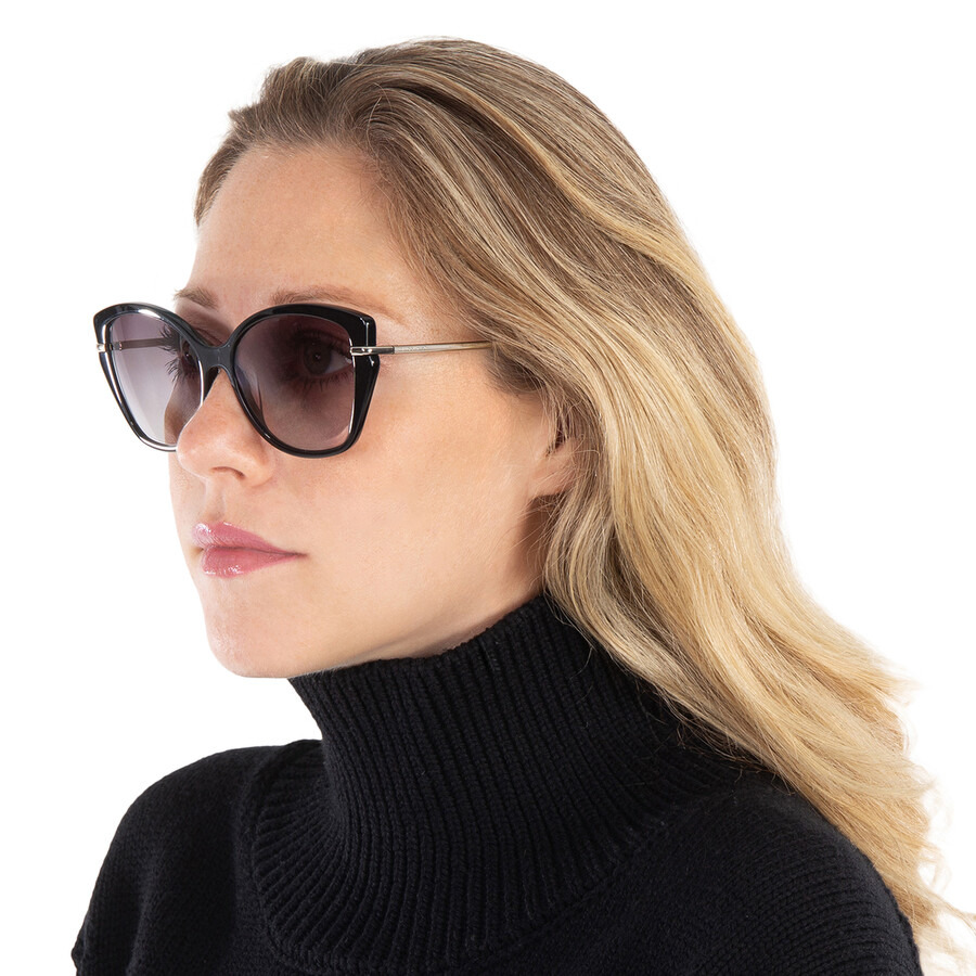 Longchamp Grey Gradient Cat Eye Ladies Sunglasses LO627S 001 57 - 2