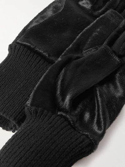 Rick Owens Calf Hair Gloves outlook