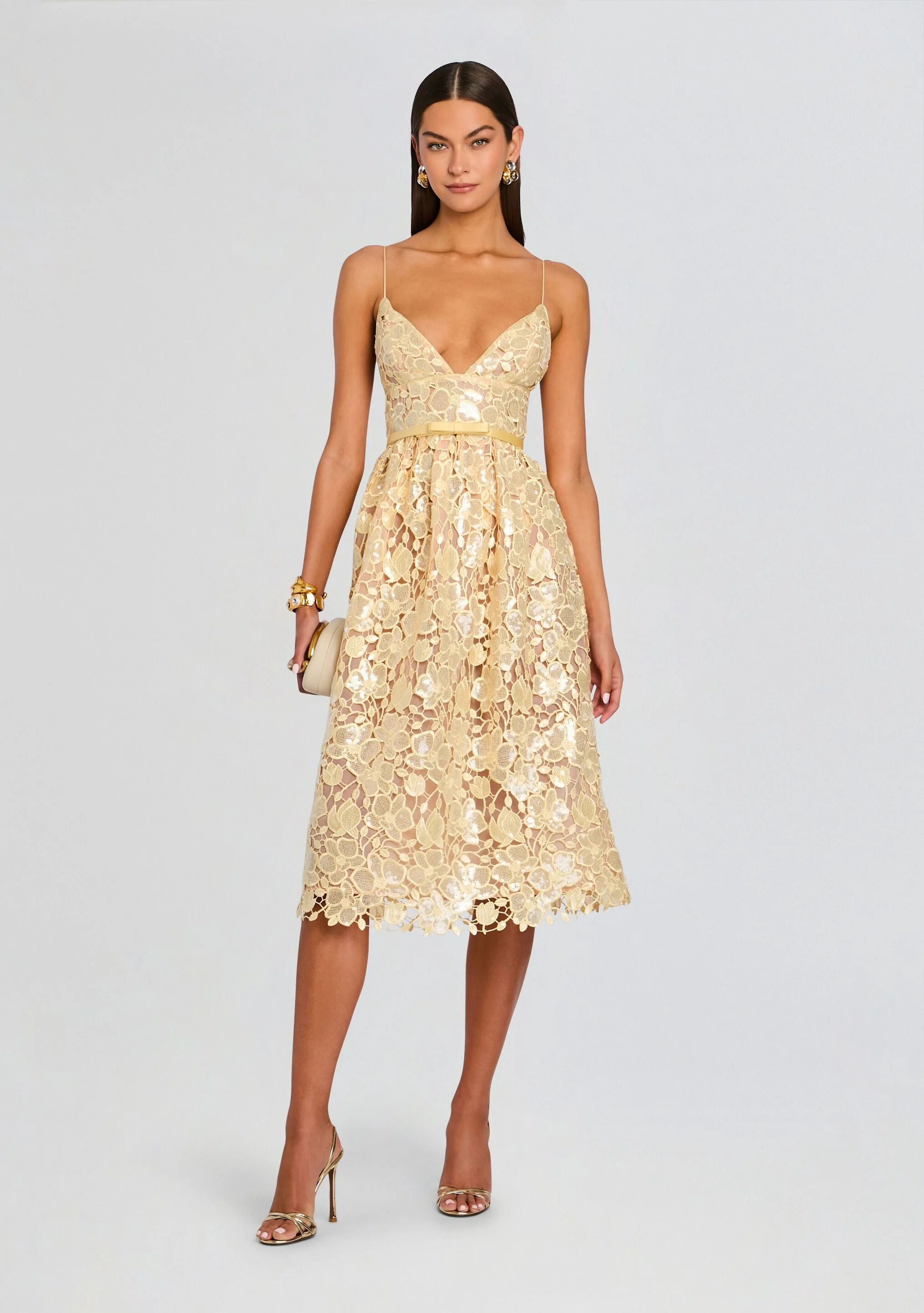 EULALIA SEQUIN LACE DRESS - 1