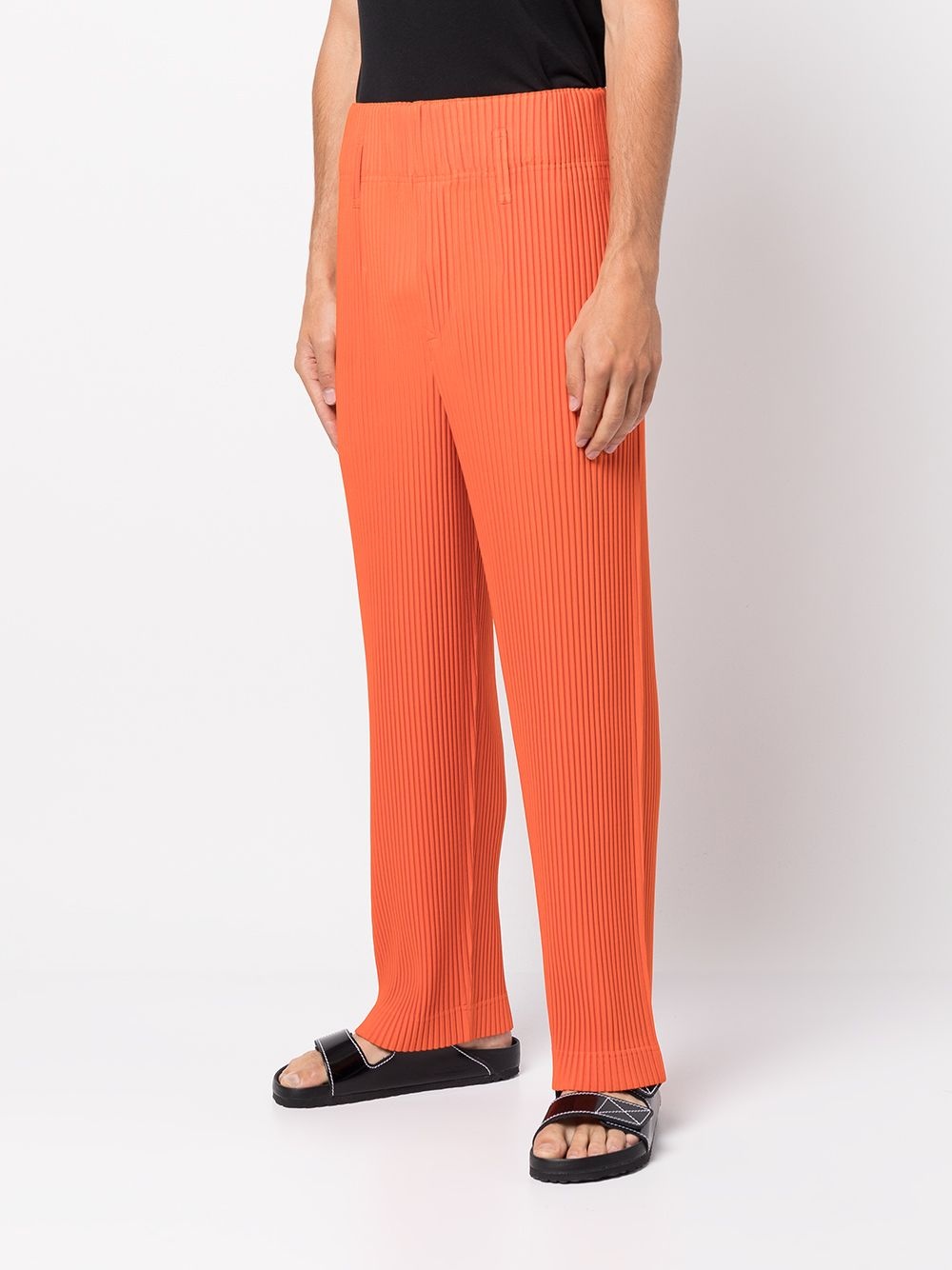 ribbed pull-on trousers - 3