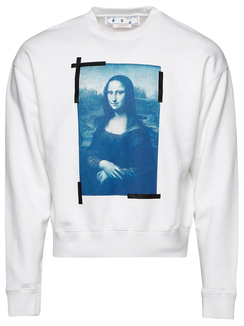 Mona Lisa Crewneck Sweater White - 1