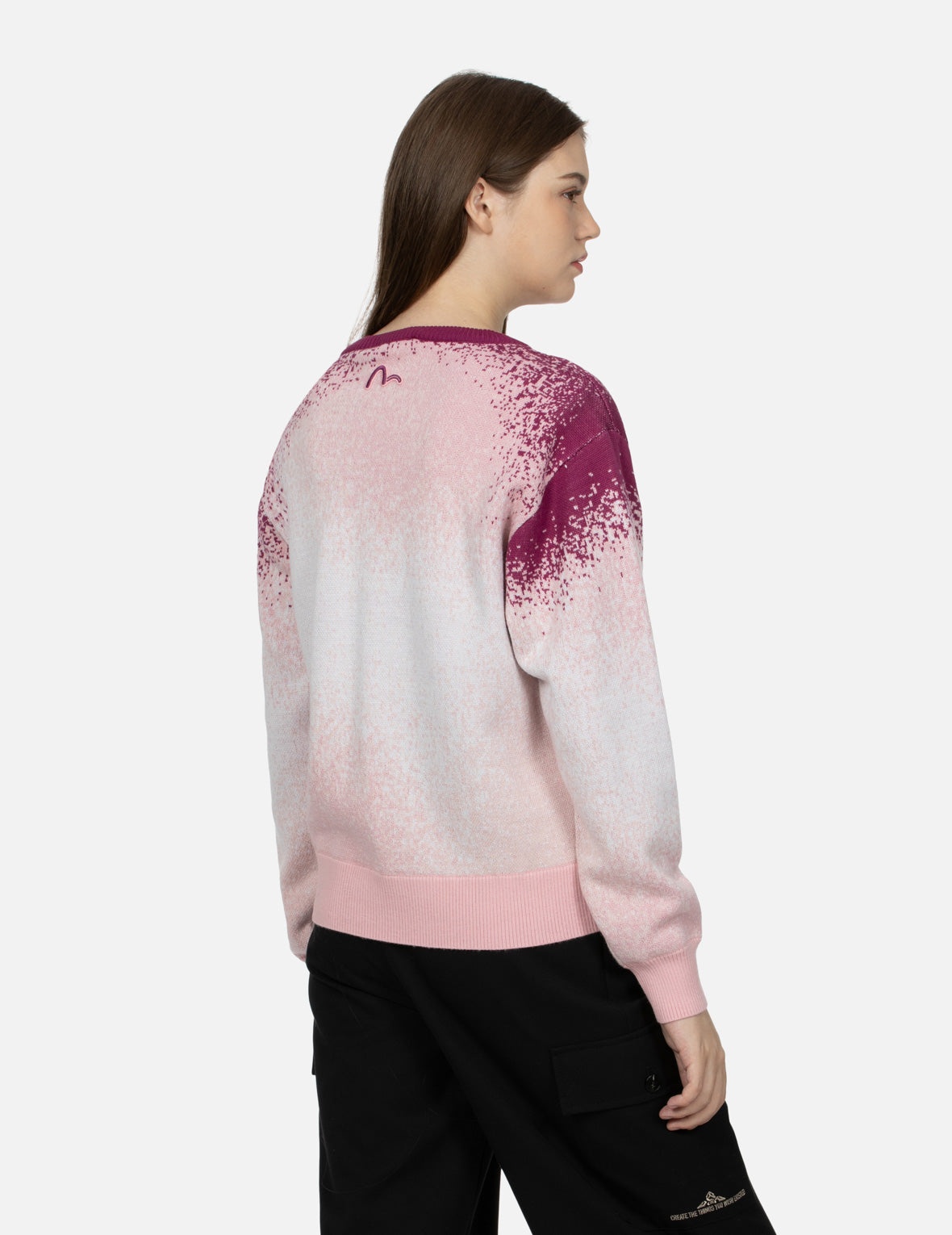 Logo Intarsia Gradient Relaxed Fit Sweater - 8