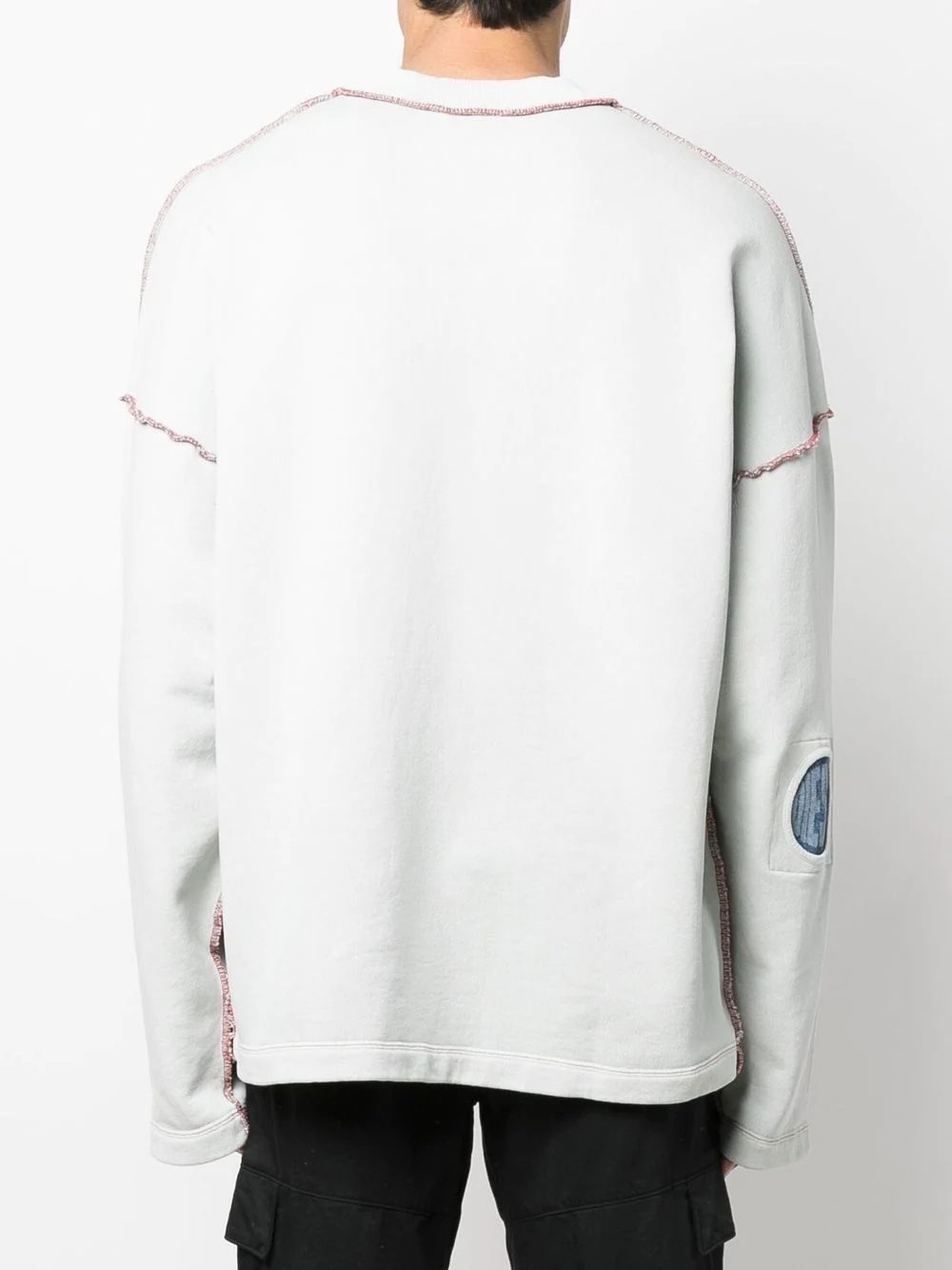 logo-patch cotton sweatshirt - 4