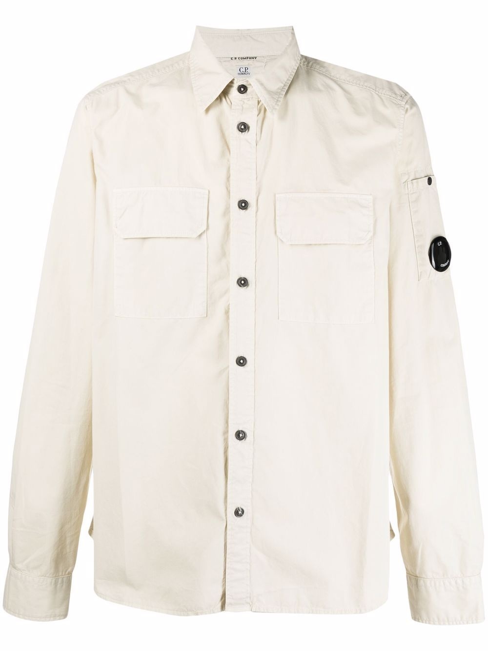 chest-pocket long-sleeve shirt - 1