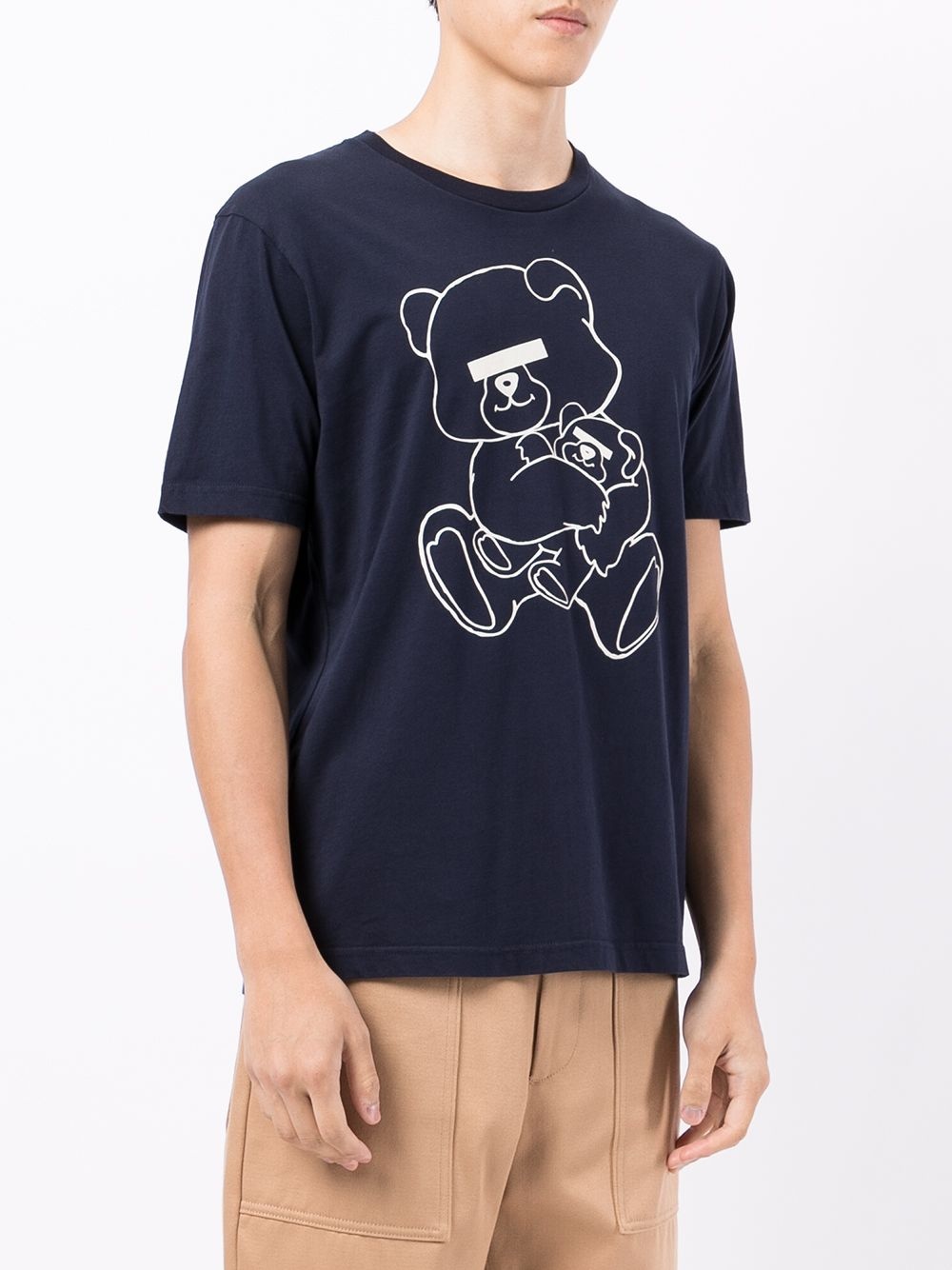 teddy bear print T-shirt - 3