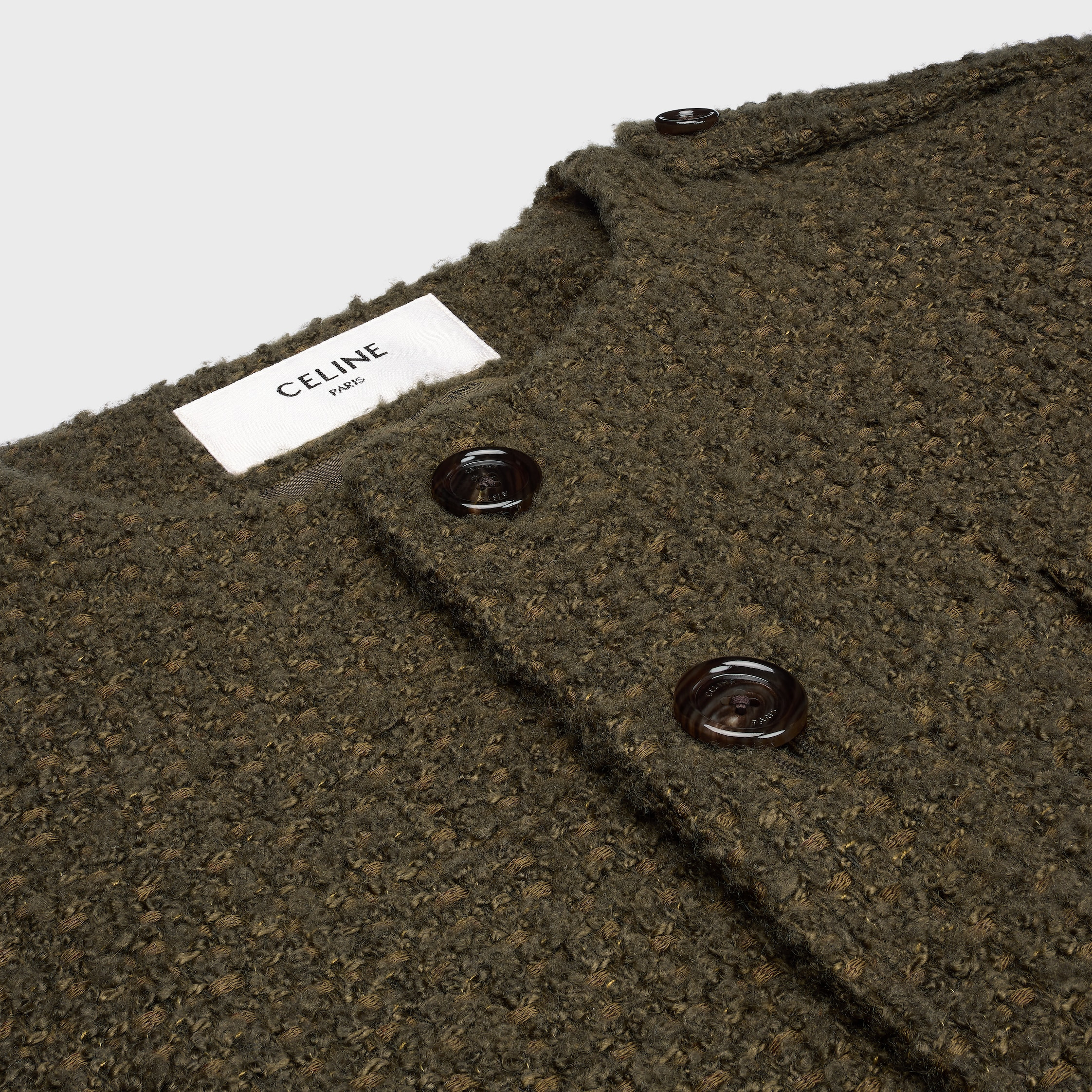 chasseur jacket IN CASHMERE BOUCLETTE NATTE - 3