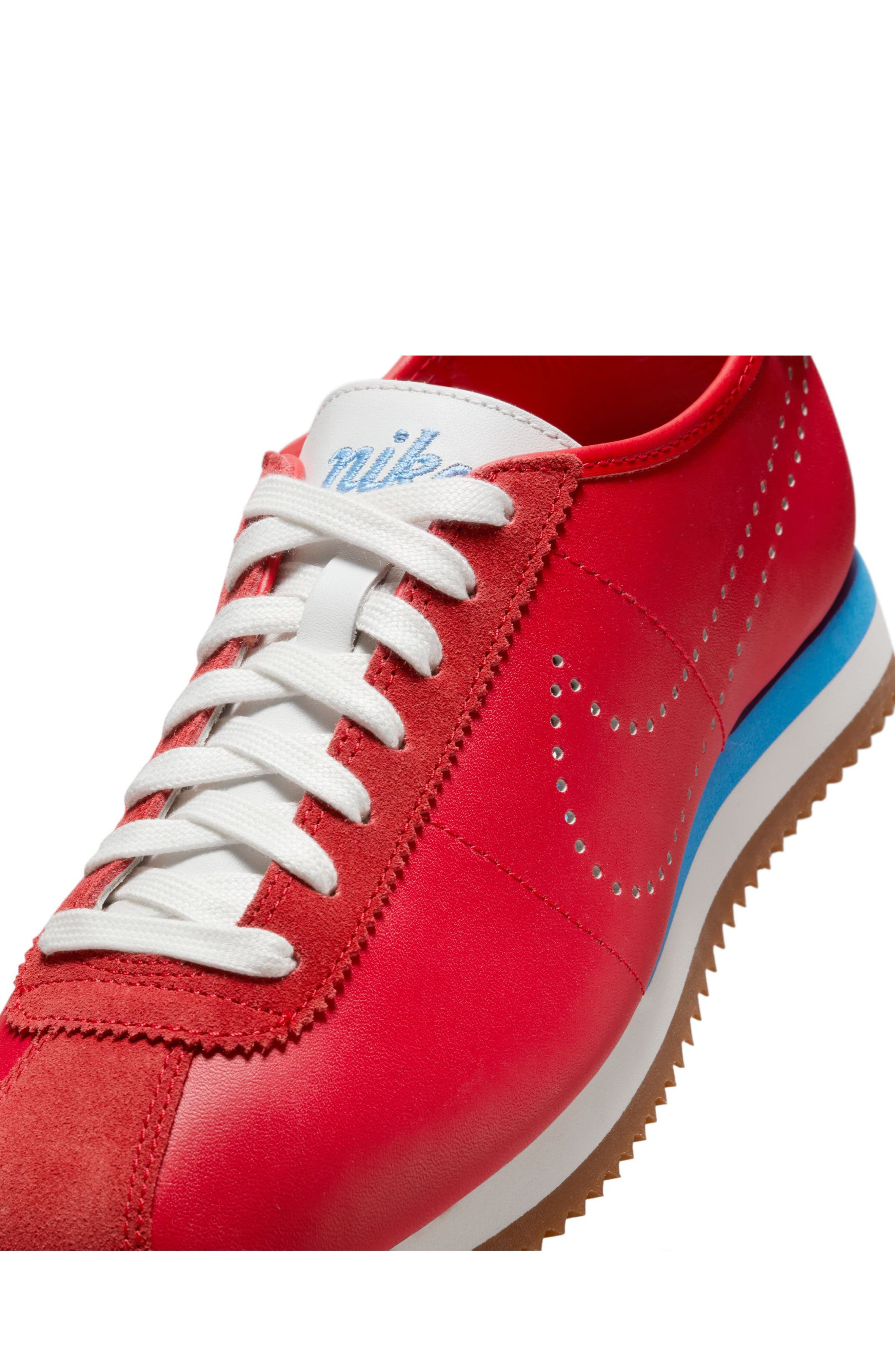 Nike Cortez Leather Sneaker in Unviversity Red/Unvivers Blue at Nordstrom - 7