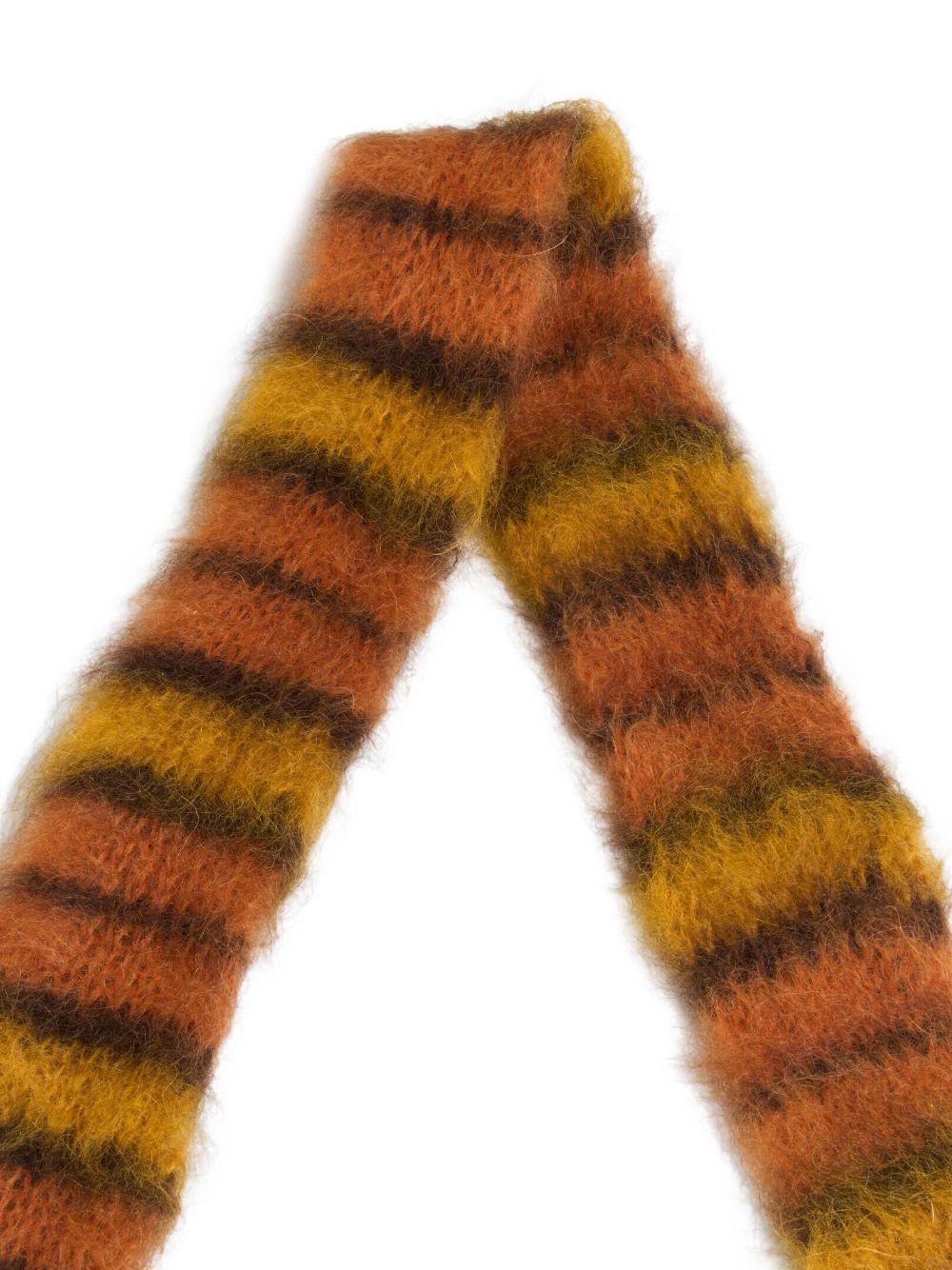stripe-pattern scarf - 3