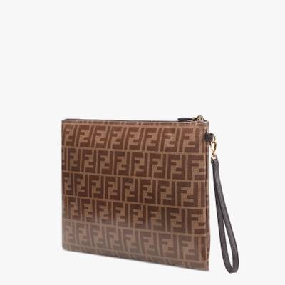 FENDI Brown fabric pouch outlook