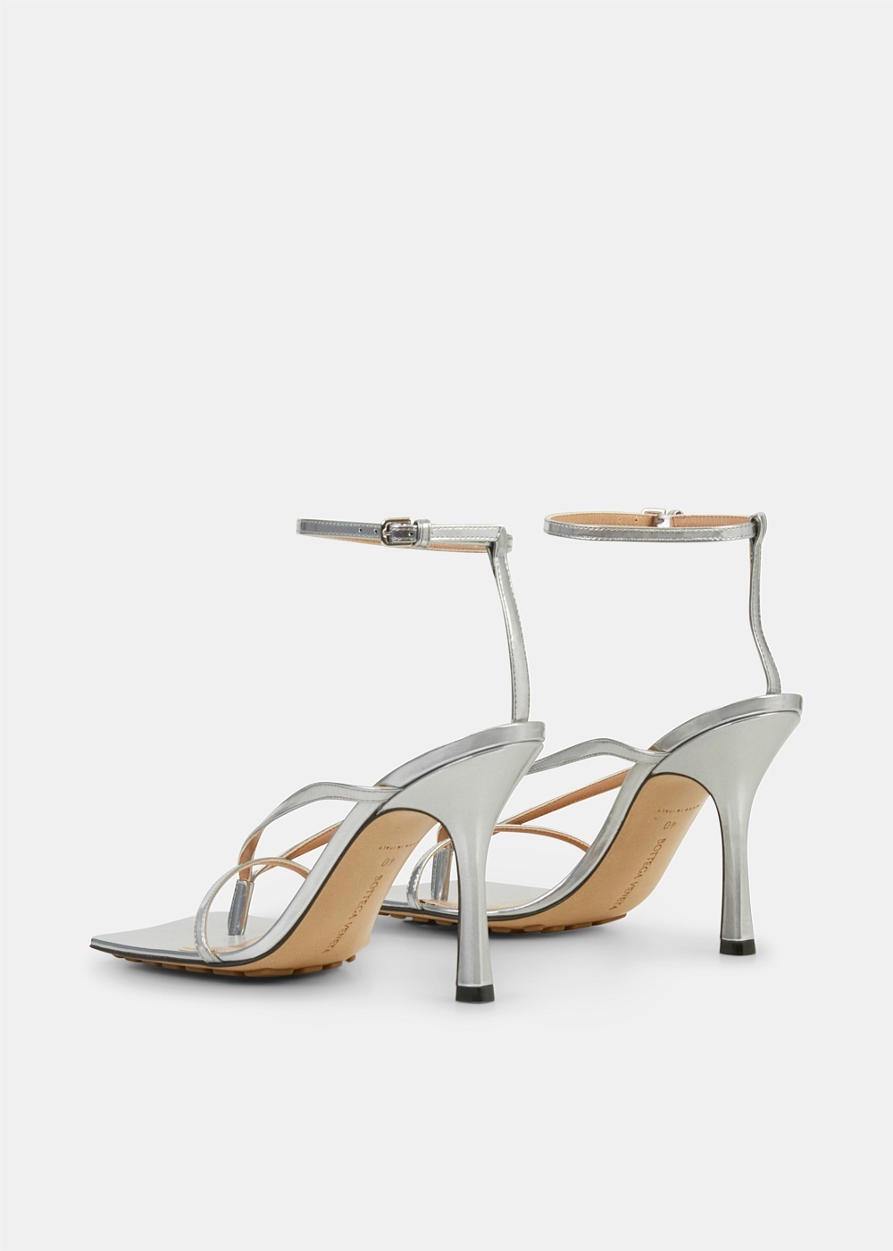 Silver Stretch Strap Sandal - 4