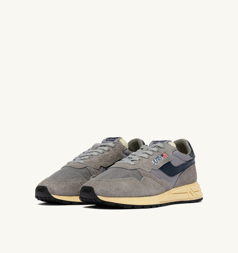 AUTRY REELWIND LOW SNEAKERS IN PLUMBEO AND BLUE SPACE NYLON AND SUEDE outlook