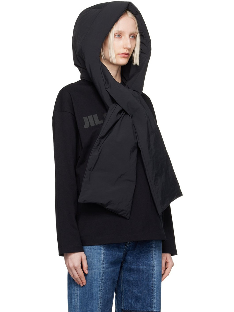 Jil Sander Black Down Scarf outlook