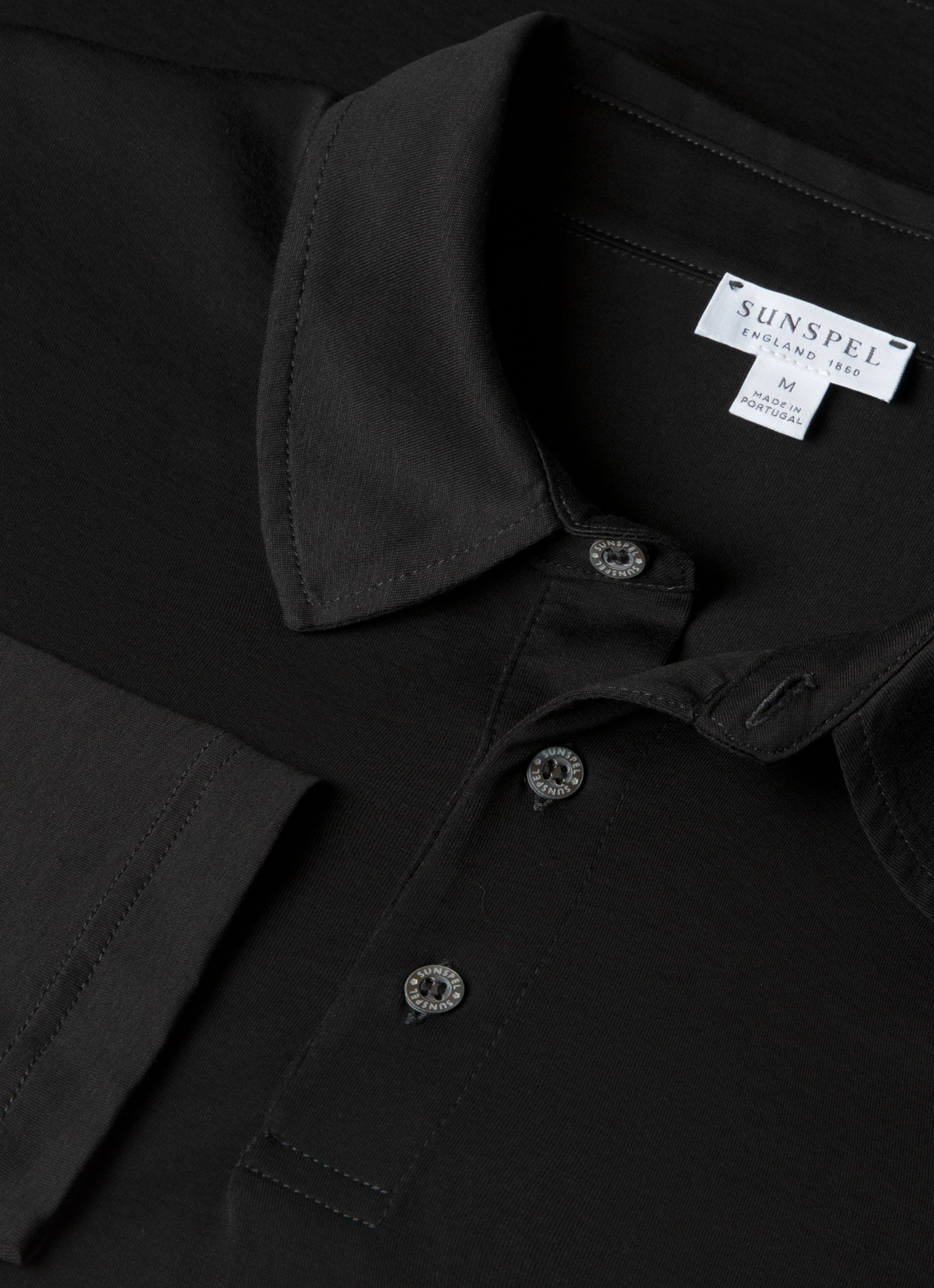 Long Sleeve Classic Jersey Polo Shirt - 4