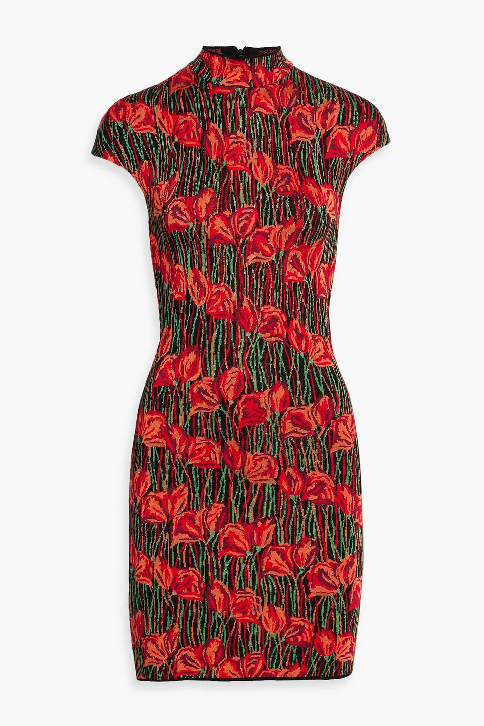 Jacquard-knit mini dress - 1