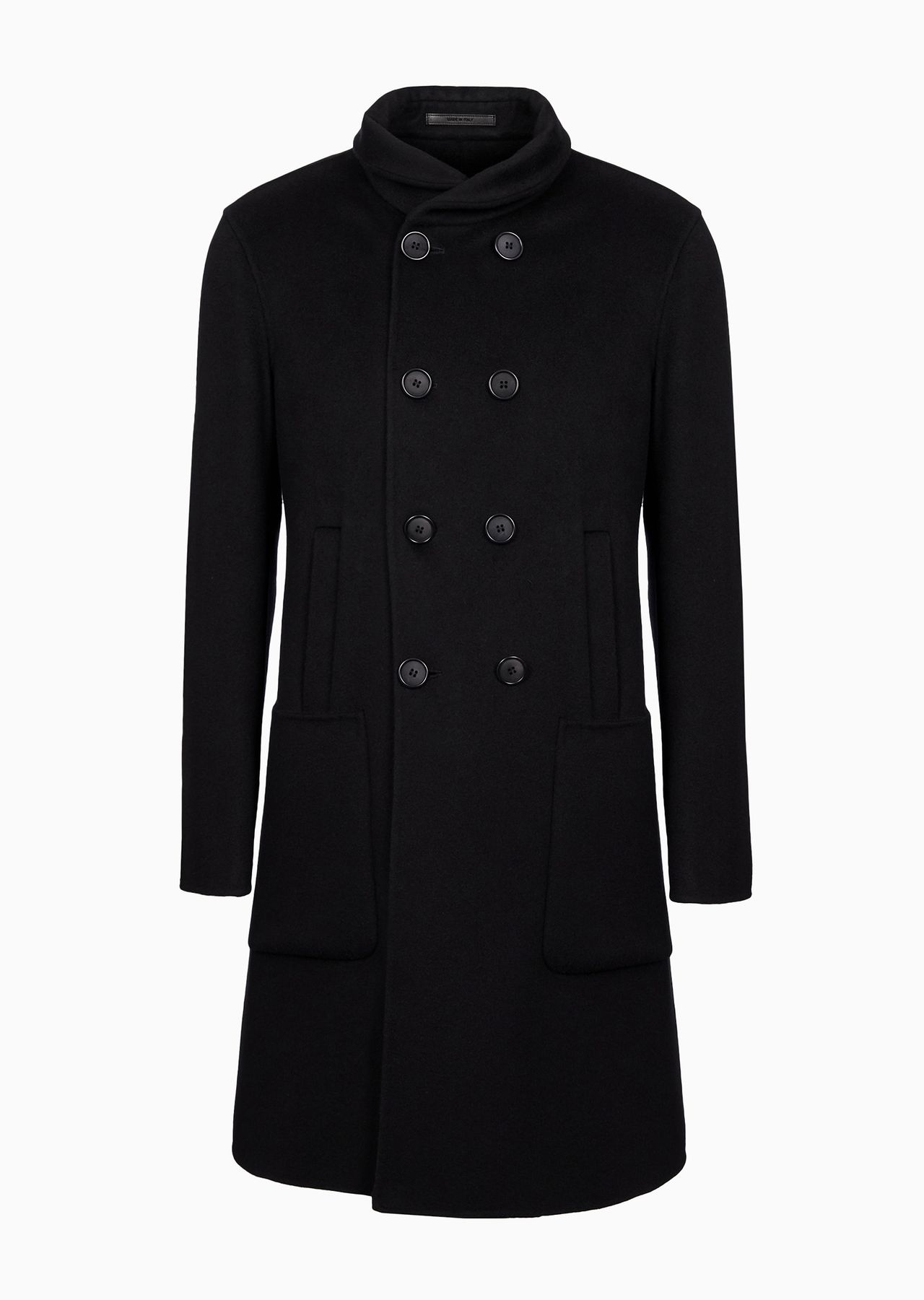 Icon double-breasted coat in double cashmere - 1