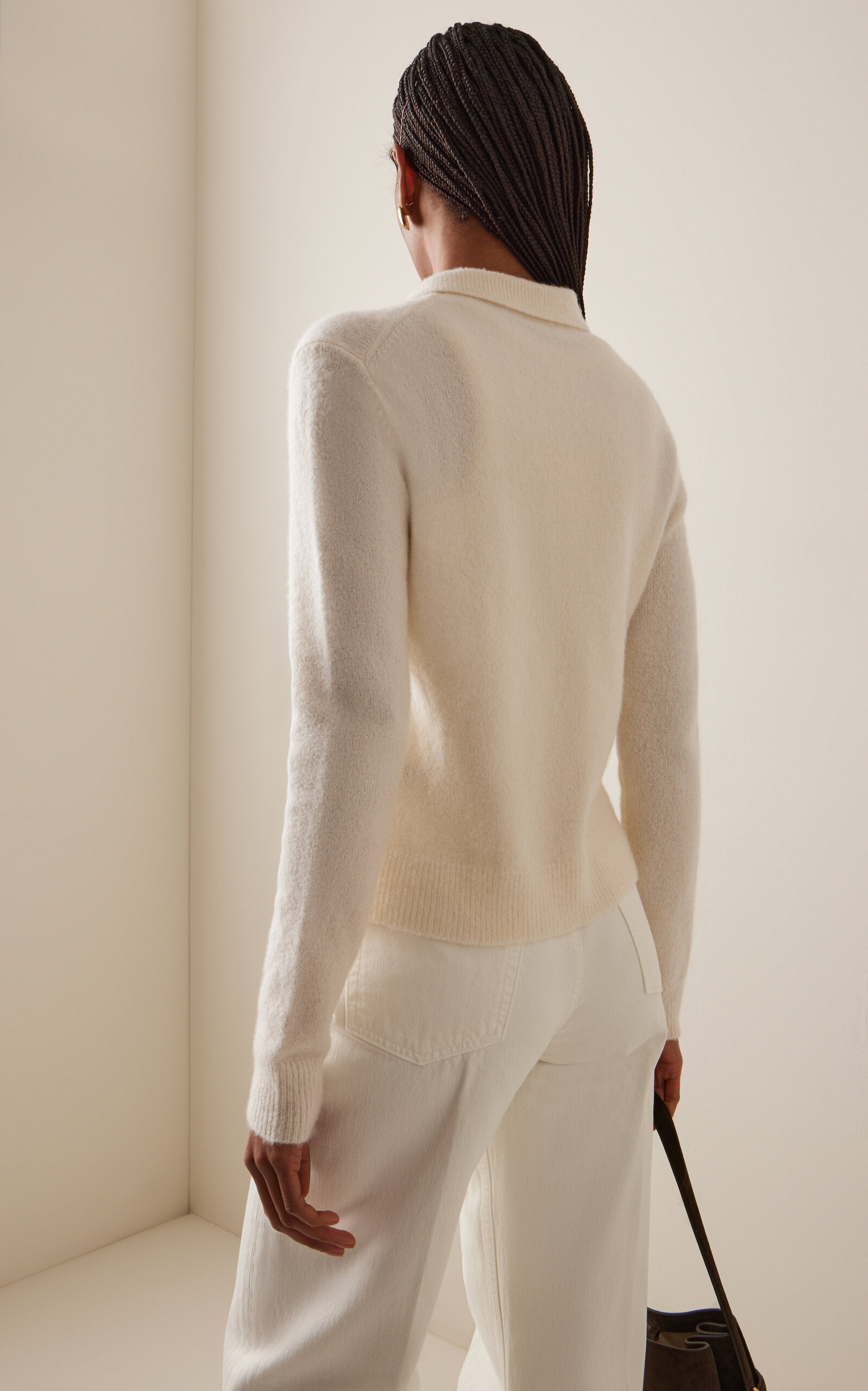 Murphy Wool-Cashmere Cardigan ivory - 4