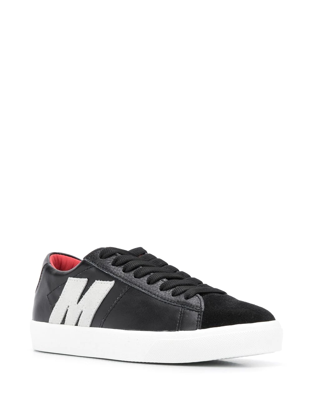 M appliqué low-top sneakers - 2