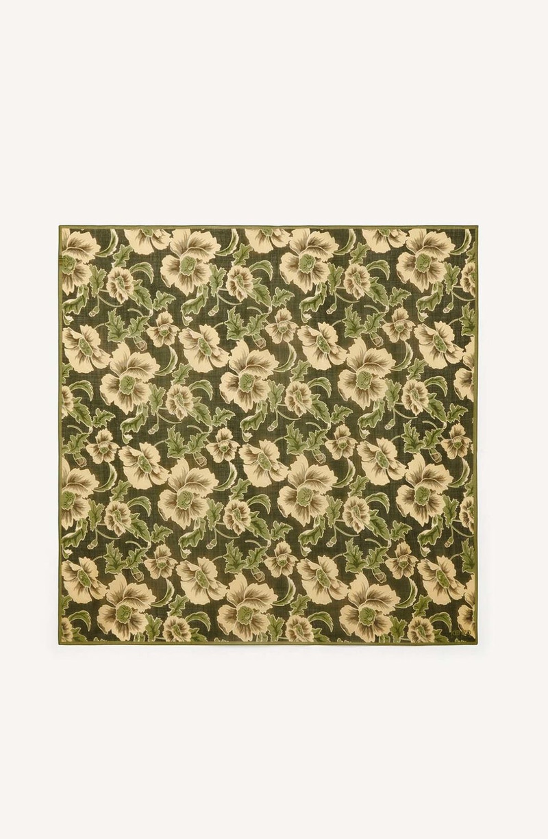 'Jungle Camo' large wool square 1