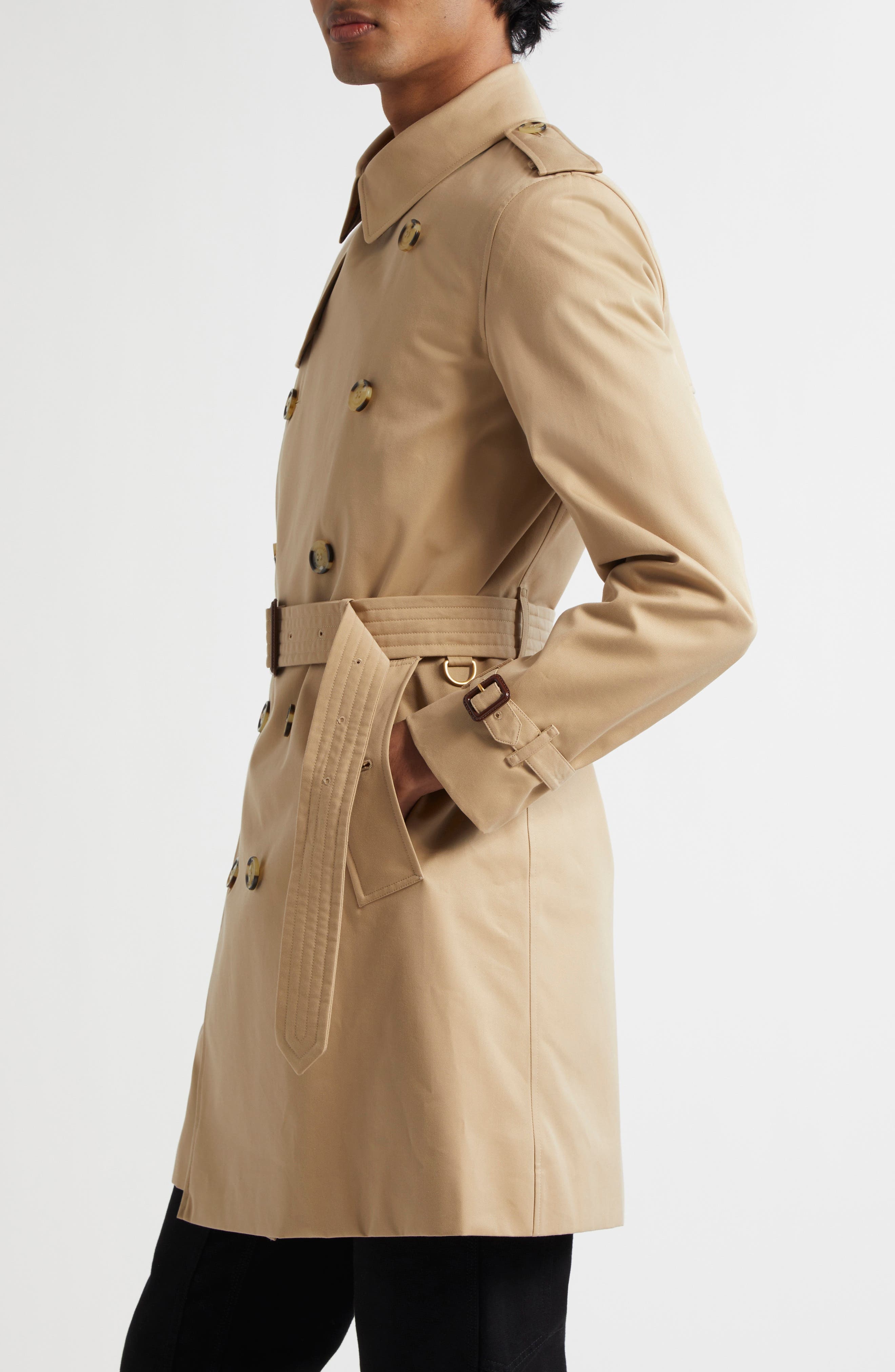 burberry Kensington Mid Length Heritage Trench Coat in Honey at Nordstrom - 3