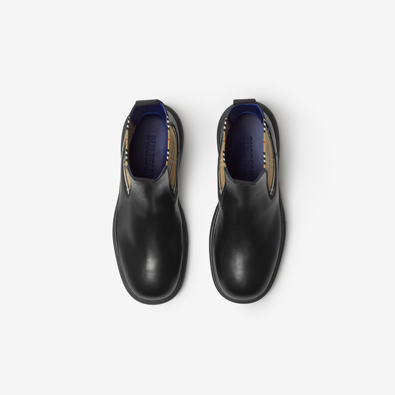 Leather Creeper Low Chelsea Boots 5