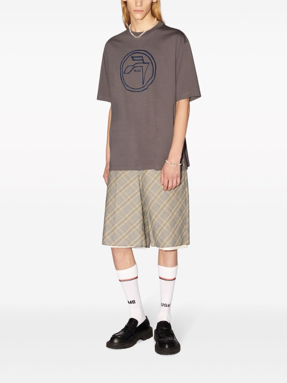 emblem-print organic-cotton T-shirt - 2