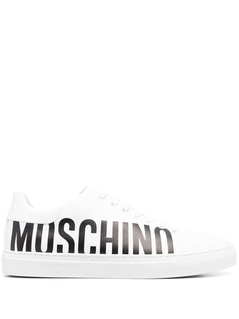 logo-lettering lace-up sneakers - 1