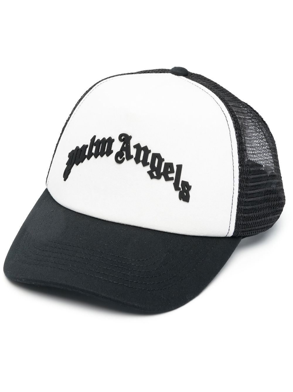 embroidered-logo mesh-panel cap - 1