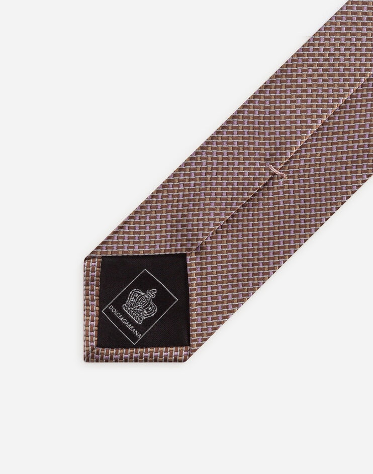 6cm blade tie in silk jacquard - 4